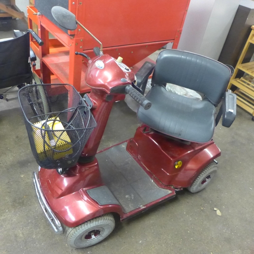 2267 - A CTM 4-wheel mobility scooter with key and charger - W