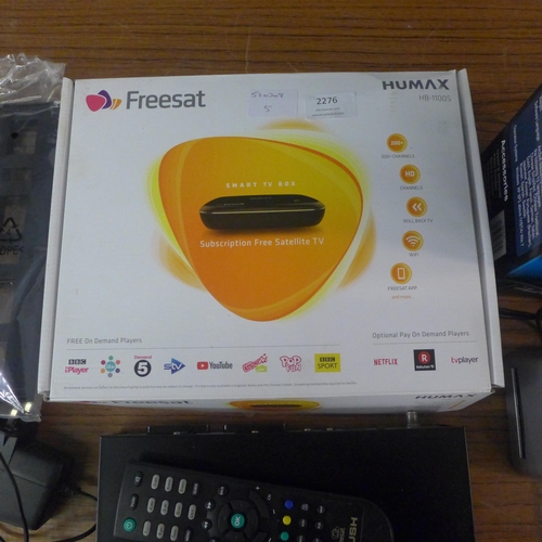 2276 - A Humax HB1100S Freeview box and 5mp slide scanner