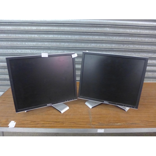 2288 - Two Dell (REVALO) computer monitors