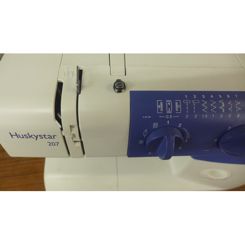 2295 - A Huskystar 207 electric sewing machine with pedal - W