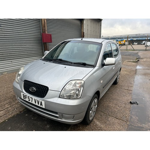 2423 - Kia Picanto 2007 silver hatchback - registration BF57 VVA - MOT until 24.11.24 - on view Friday 15th... 