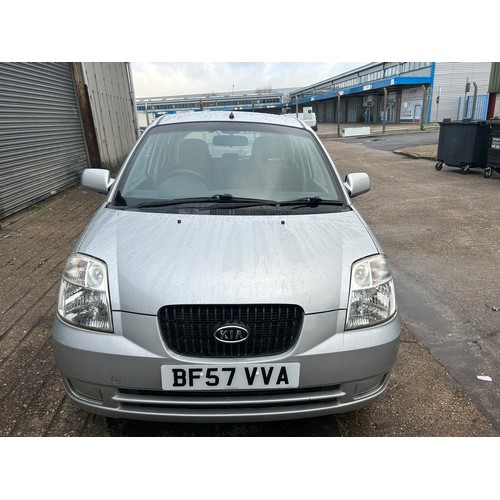 2423 - Kia Picanto 2007 silver hatchback - registration BF57 VVA - MOT until 24.11.24 - on view Friday 15th... 