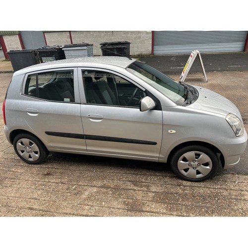 2423 - Kia Picanto 2007 silver hatchback - registration BF57 VVA - MOT until 24.11.24 - on view Friday 15th... 