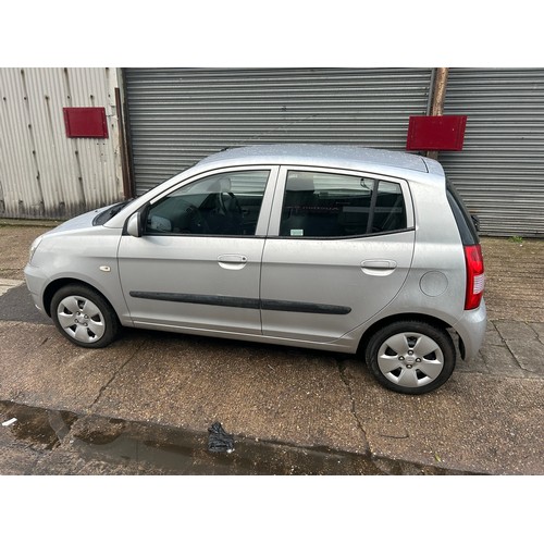 2423 - Kia Picanto 2007 silver hatchback - registration BF57 VVA - MOT until 24.11.24 - on view Friday 15th... 