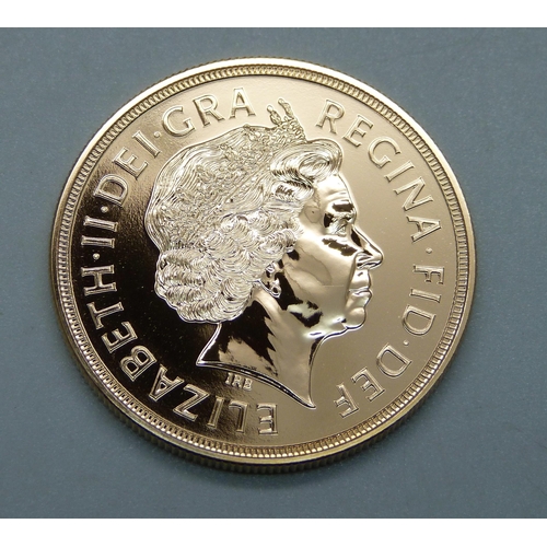 1033 - The Royal Mint, The 2012 UK £5 Brilliant Uncirculated Gold Coin, 0417