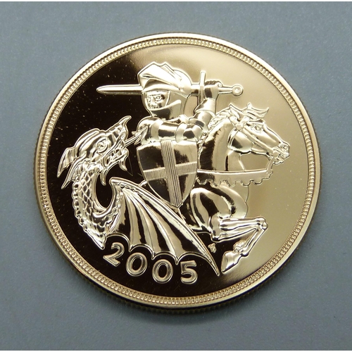 1035 - The Royal Mint, 2005 UK Brilliant Uncirculated Five Pounds, 0161