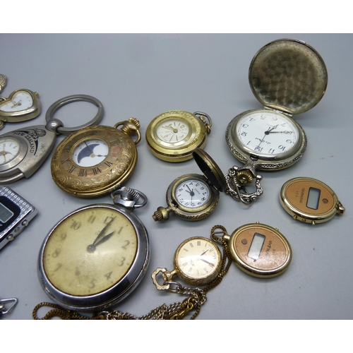 1054 - Pendant and pocket watches, etc.