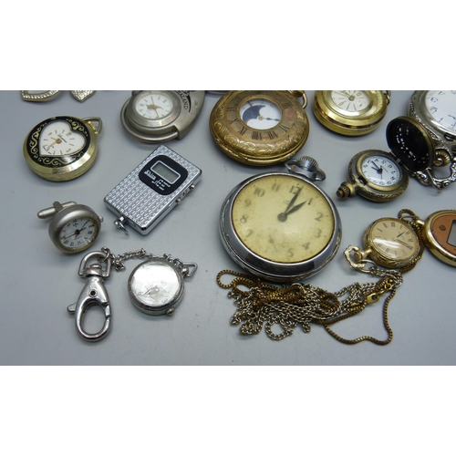 1054 - Pendant and pocket watches, etc.