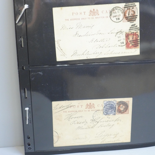 627 - Stamps; a collection of GB uprated postal stationery, Queen Victoria onwards (32 items)