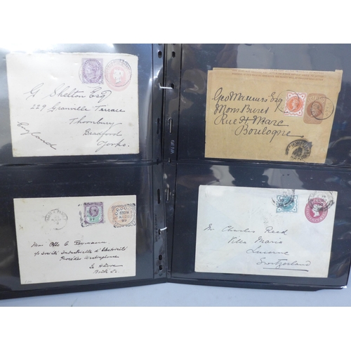 627 - Stamps; a collection of GB uprated postal stationery, Queen Victoria onwards (32 items)