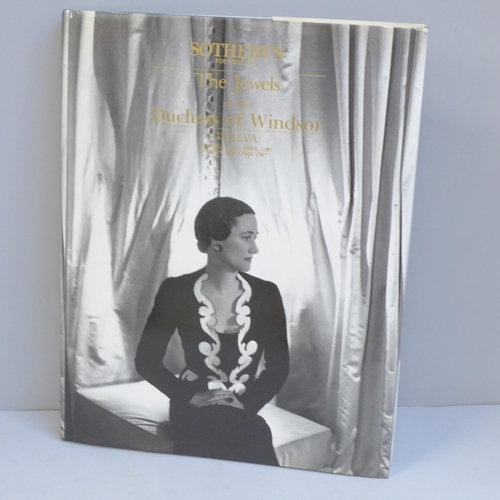 646 - One volume, The Jewels of the Duchess of Windsor, Sotheby's auction, Geneva 1987