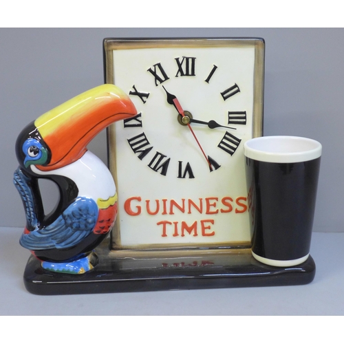 648 - A Guinness Toucan 'Guinness Time' clock