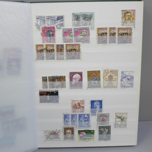 680 - A stock book of Austria stamps, postal history and first day covers