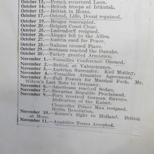 685 - A complete Diary of The First World War - Naval and Military Operations, an album of newspaper clipp... 