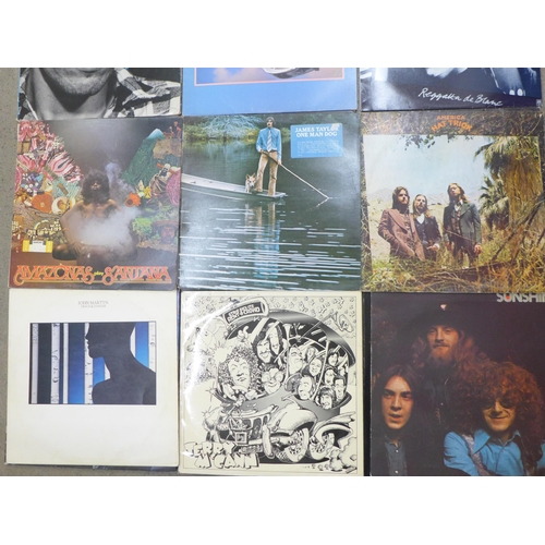 697 - Sixteen 1970s/80s LP records, Bruce Springsteen, Dire Straits, Joe Cocker, etc.