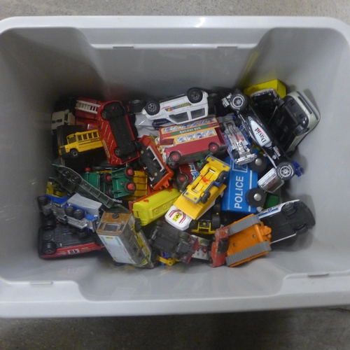 706 - A box of die-cast model vehicles