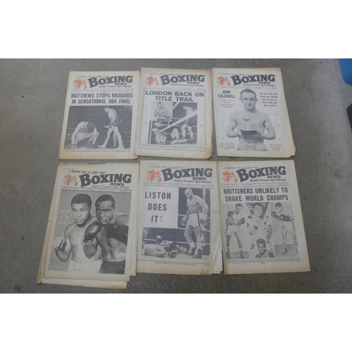 707 - A collection of boxing magazines, 1960s and 1970s