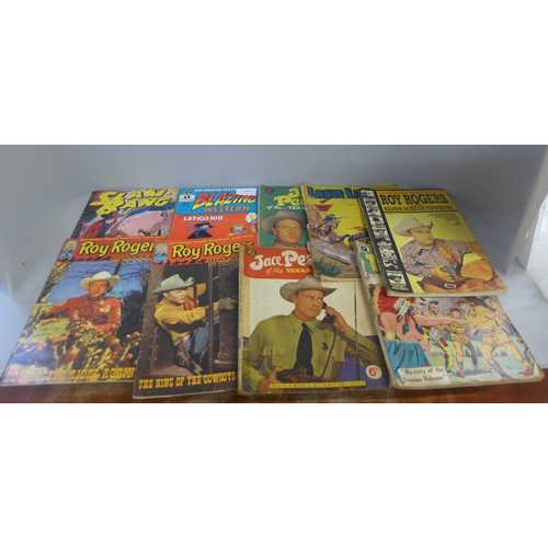 748 - Twenty-two Western Cowboy comics and magazines