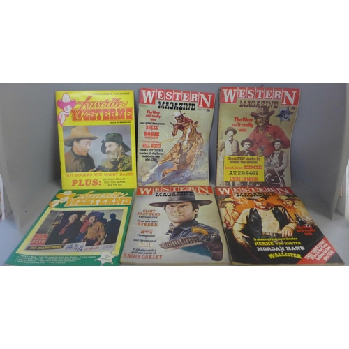 748 - Twenty-two Western Cowboy comics and magazines