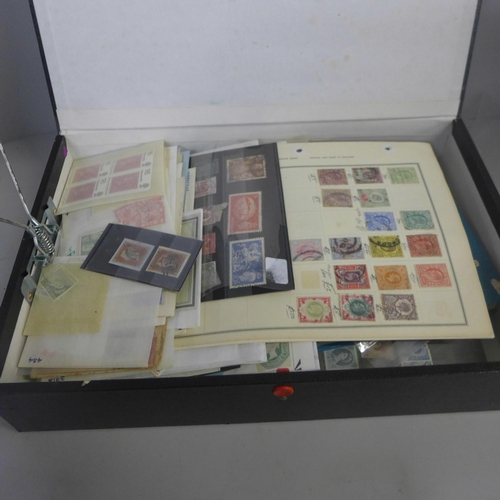 750 - Stamps; an assortment of GB stamps, covers, etc., in box file