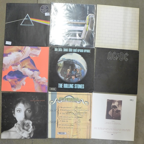 762 - A collection of rock LP records including Pink Floyd