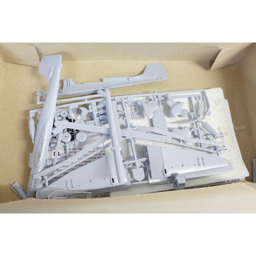 773B - Two Airfix model kits;, Stuka and Heinkel bomber and an ICM German WWII plane model kit