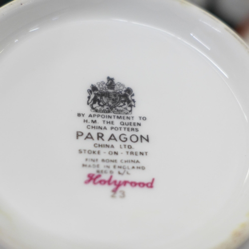 774 - A Royal Albert Paragon China Holyrood pattern tea and dinner service, six setting with additional tw... 