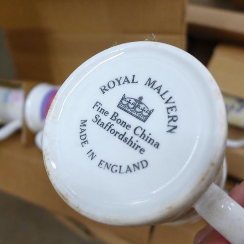 777 - A collection of Royal Malvern mugs; 24 x 6 mug sets (17 large and 7 small), 1 x 5 mug set and 1 x 4 ... 