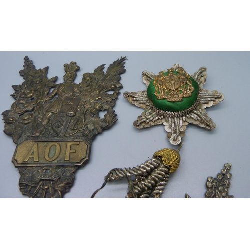 846 - Ancient Order of Foresters badges and accoutrements