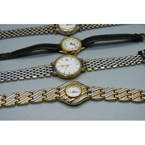 870 - Twelve lady's wristwatches, Avia, Rotary, Seiko, etc.