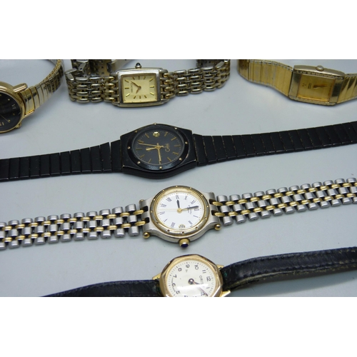 870 - Twelve lady's wristwatches, Avia, Rotary, Seiko, etc.