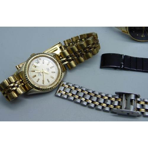 870 - Twelve lady's wristwatches, Avia, Rotary, Seiko, etc.