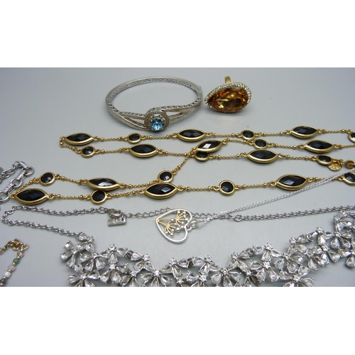 884 - Designer costume jewellery including Monet, Fossil, Fiorelli, etc.