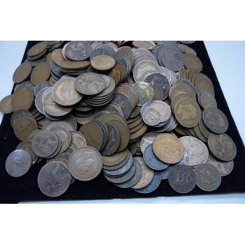 893 - British and foreign copper coins