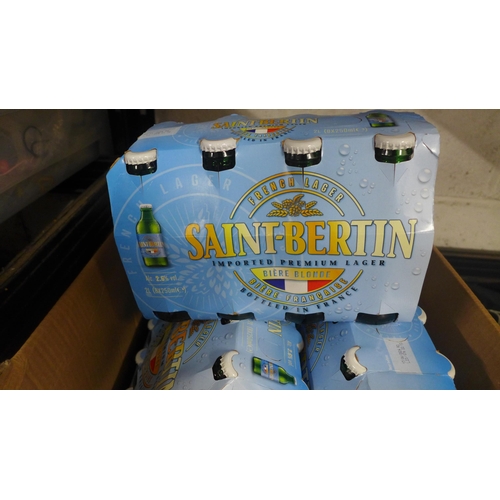 2133 - Nine cases of 8 bottles of Saint-Bertin Premium lager