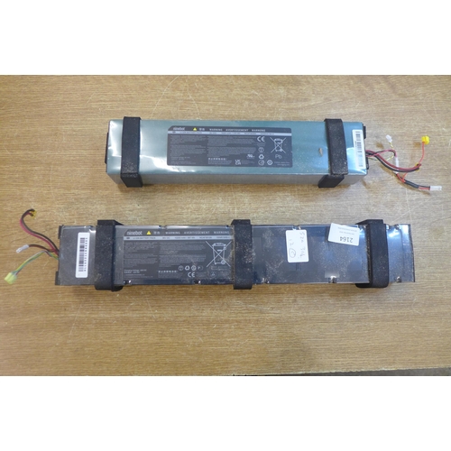 2164 - 2 E-scooter batteries, (Ninebolt 36v)