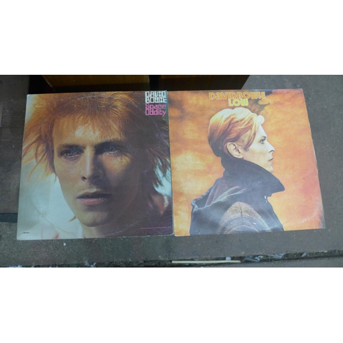 2186 - A selection of LPs including Kate Bush David Bowie and more