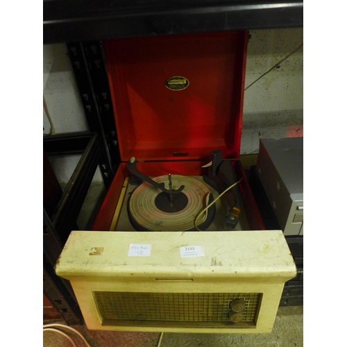 2193 - A Dansette Major Deluxe 21 turntable