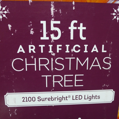 1491 - Polygroup 15ft Pre-Lit Tree, original RRP £1124.90 + VAT * This lot is subject to VAT (4193-1)