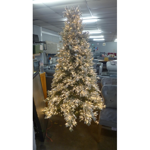 1492 - Polygroup 7.5ft Flocked Micro Tree, original RRP £399.99 + VAT * This lot is subject to VAT (4193-3)