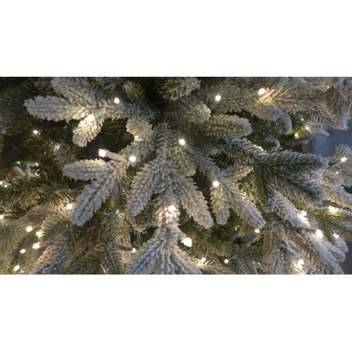 1492 - Polygroup 7.5ft Flocked Micro Tree, original RRP £399.99 + VAT * This lot is subject to VAT (4193-3)