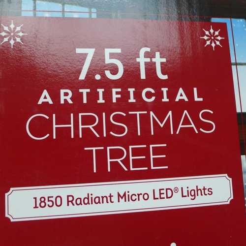 1492 - Polygroup 7.5ft Flocked Micro Tree, original RRP £399.99 + VAT * This lot is subject to VAT (4193-3)