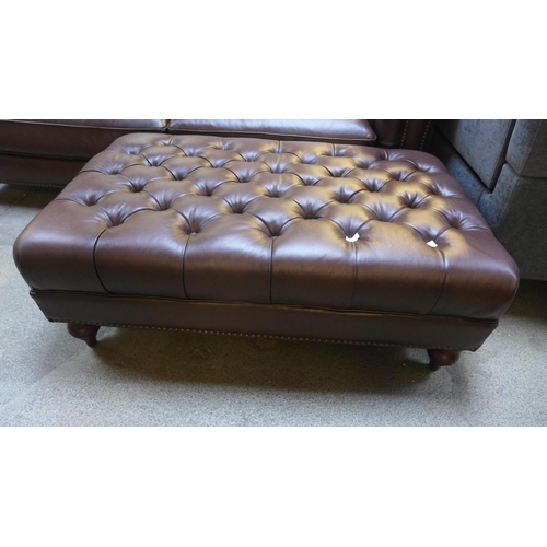 1496 - Allington Brown Footstool (model:- 5151LS), original RRP £608.33 + VAT * This lot is subject to VAT