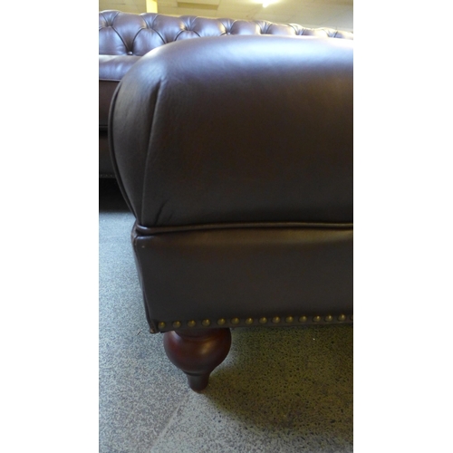 1496 - Allington Brown Footstool (model:- 5151LS), original RRP £608.33 + VAT * This lot is subject to VAT