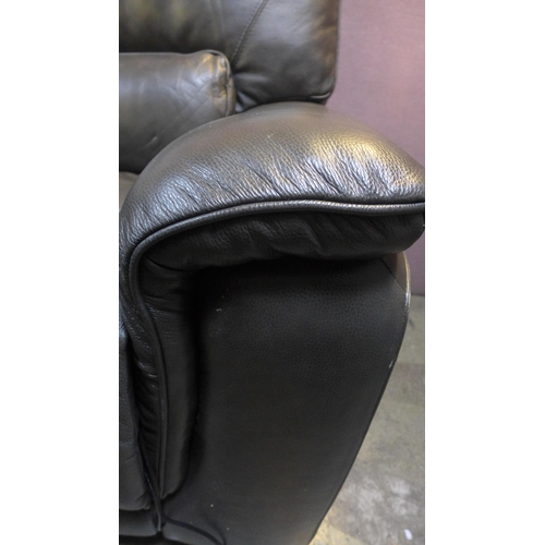 1504 - Maxwell Grey Leather Recliner, original RRP £666.66 + VAT * This lot is subject to VAT     (4193-30)