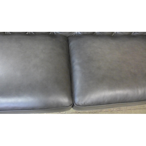 1508 - Allington Three Seater Grey Leather Sofa (model:- 5858LS), original RRP £1666.66 + VAT (4193-8)