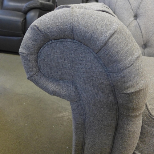 1514 - Bordeaux Grey Fabric Button Back 'Mushroom' Chair, original RRP £583.33 + VAT * This lot is subject ... 