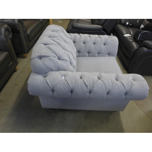 1514 - Bordeaux Grey Fabric Button Back 'Mushroom' Chair, original RRP £583.33 + VAT * This lot is subject ... 