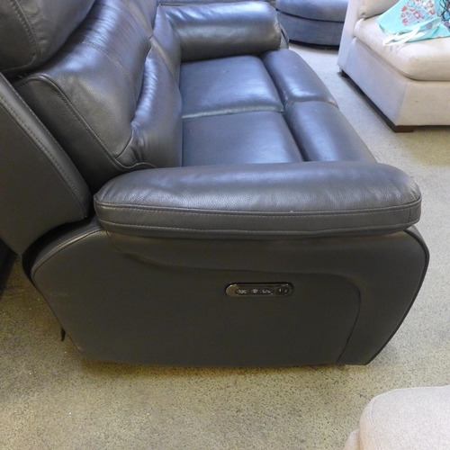 1524 - Fletcher Two Seater Leather Power Recliner sofa, original RRP £983.66 + VAT * This lot is subject to... 