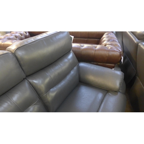 1525 - Fletcher Two Seater Leather Power Recliner sofa, original RRP £983.66 + VAT * This lot is subject to... 